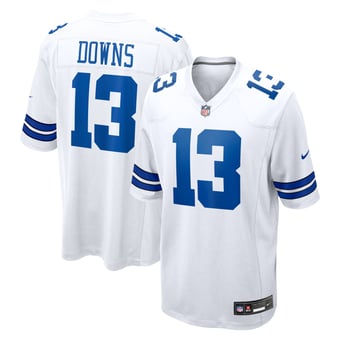 Men's Nike Caleb Downs White Dallas Cowboys Game Jersey