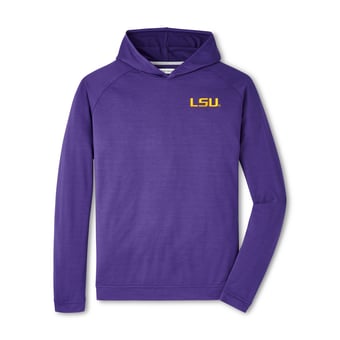 Men's Peter Millar  Purple LSU Tigers Pine Performance Hoodie