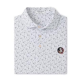 Men's Peter Millar  Gray Florida State Seminoles Kick Off Performance Polo