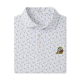 Men's Peter Millar  Gray Oregon Ducks Kick Off Performance Polo