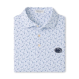 Men's Peter Millar  Navy Penn State Nittany Lions Kick Off Performance Polo