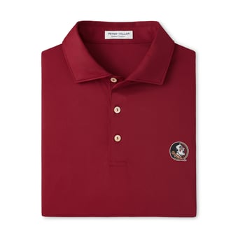 Men's Peter Millar Garnet Florida State Seminoles Hugo Performance Jersey Polo