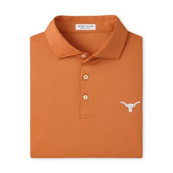 Men's Peter Millar Texas Orange Texas Longhorns Hugo Performance Jersey Polo