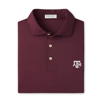 Men's Peter Millar Maroon Texas A&M Aggies Hugo Performance Jersey Polo