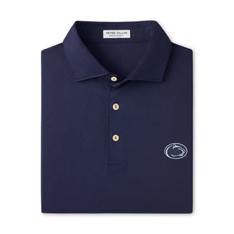 Men's Peter Millar Navy Penn State Nittany Lions Hugo Performance Jersey Polo