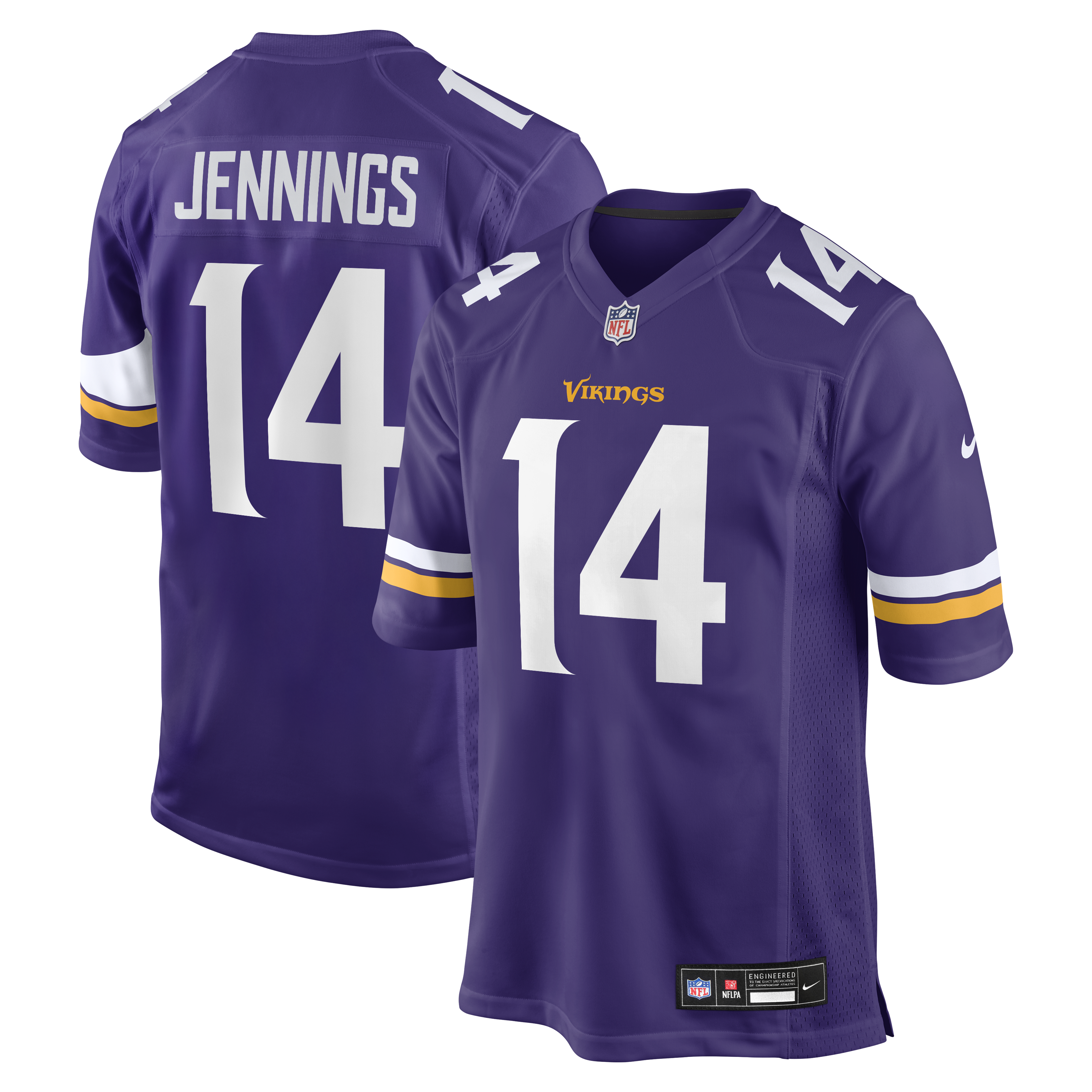 Men's Nike Jauan Jennings Purple Minnesota Vikings Team Game Jersey