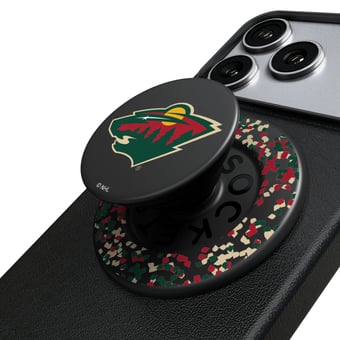 Keyscaper Minnesota Wild  Confetti Magnetic Phone Grip & Stand