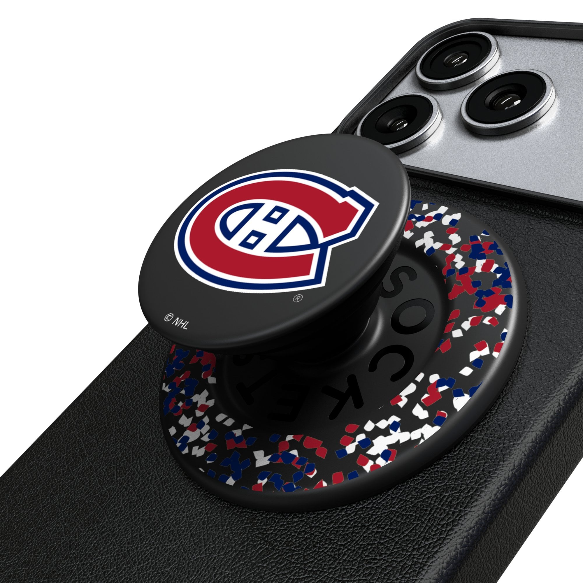 Keyscaper Montreal Canadiens  Confetti Magnetic Phone Grip & Stand