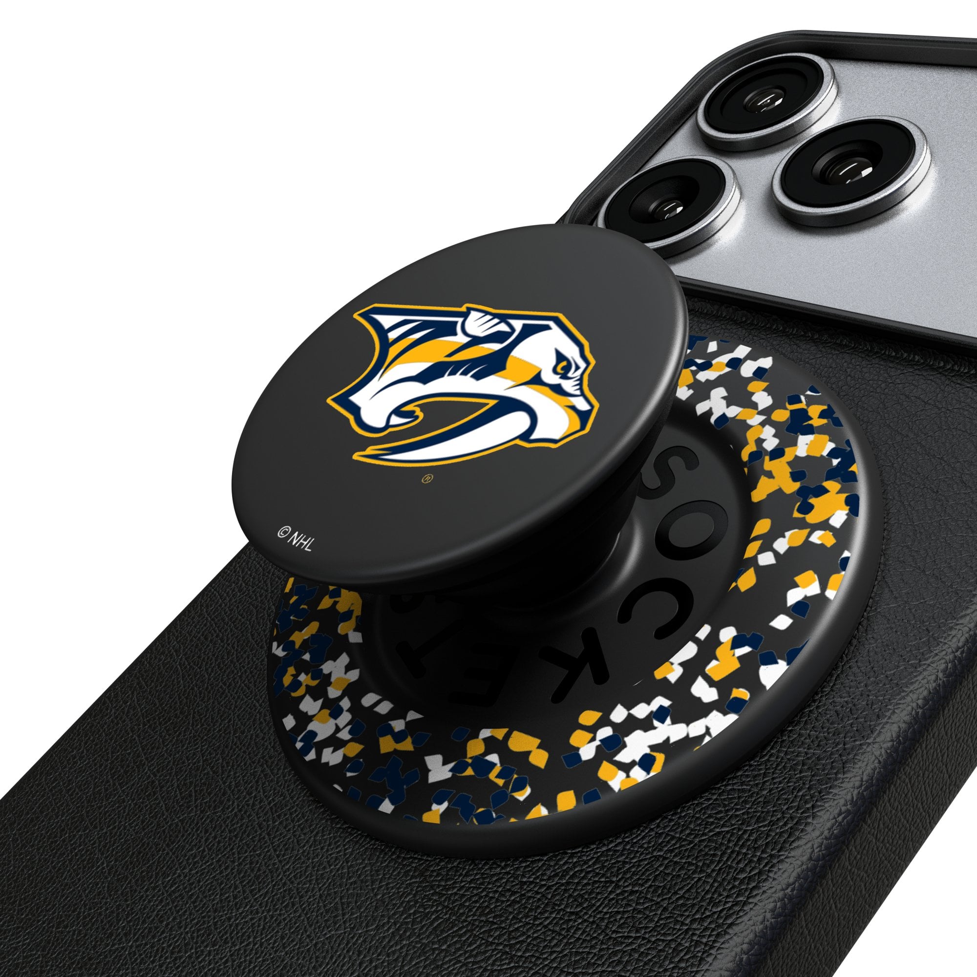 Keyscaper Nashville Predators  Confetti Magnetic Phone Grip & Stand