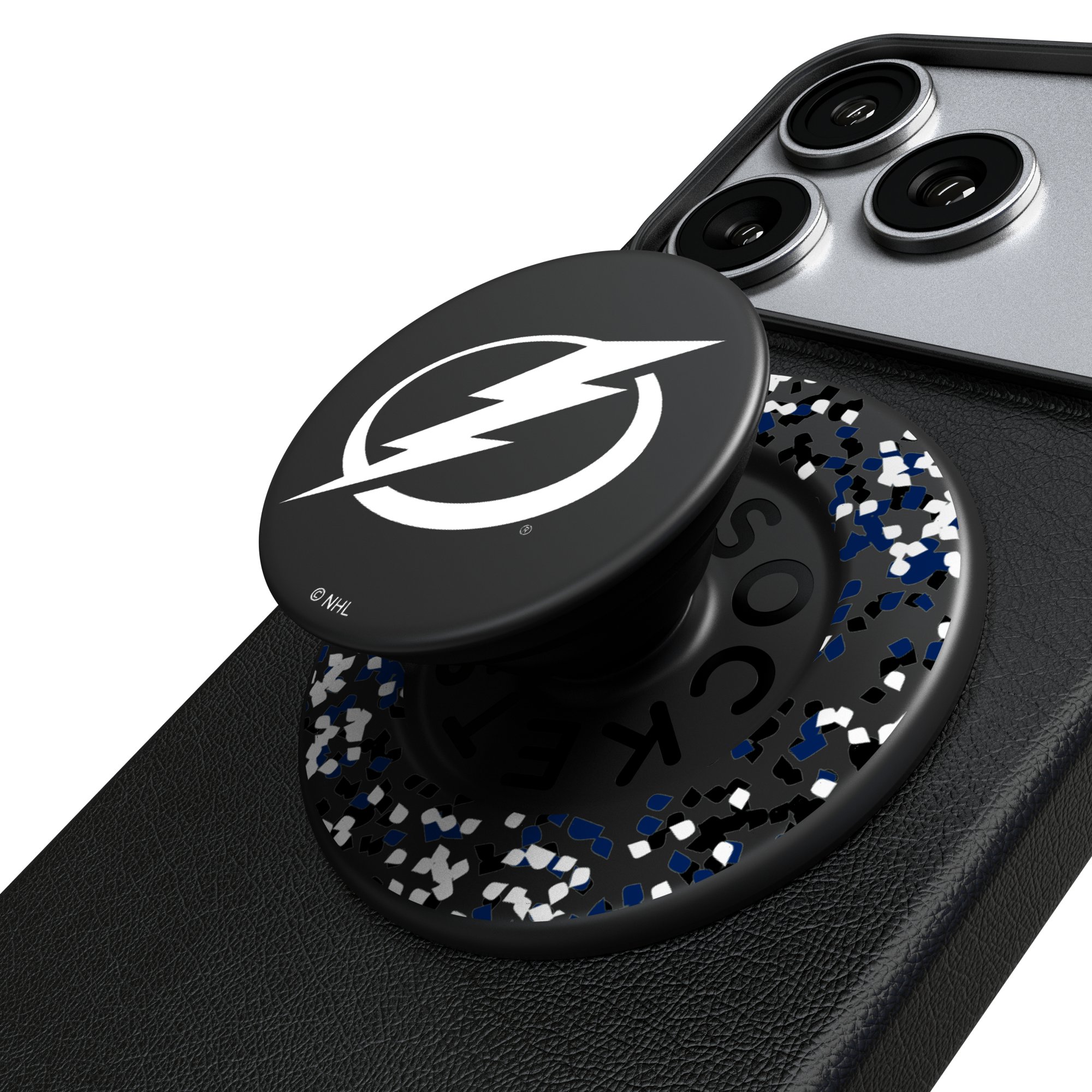 Keyscaper Tampa Bay Lightning  Confetti Magnetic Phone Grip & Stand
