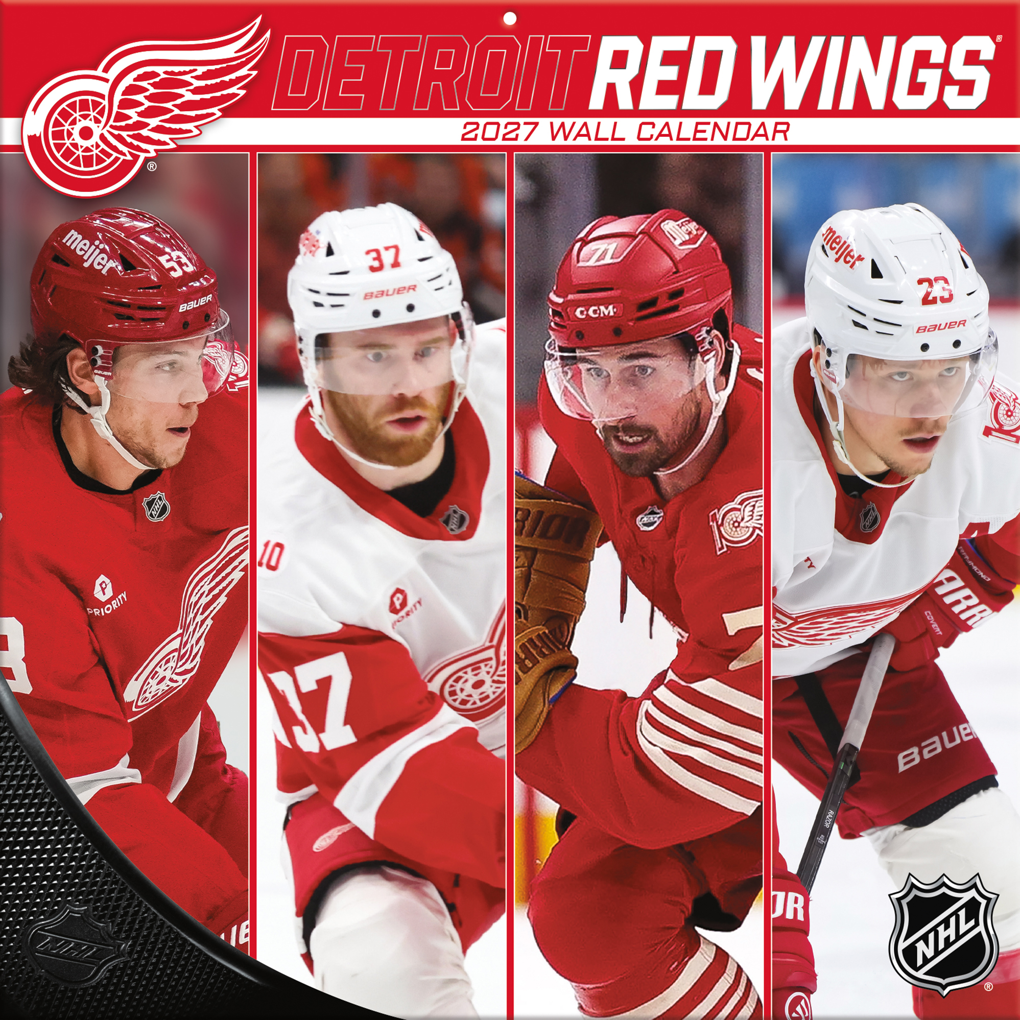 Detroit Red Wings 2027 12” x 12” Team Wall Calendar