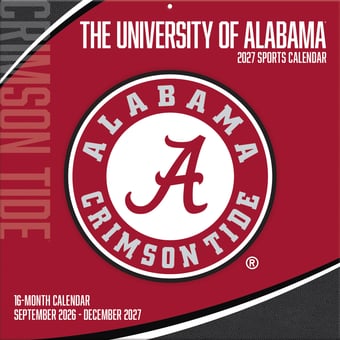 Alabama Crimson Tide 2027 12” x 12” Team Wall Calendar