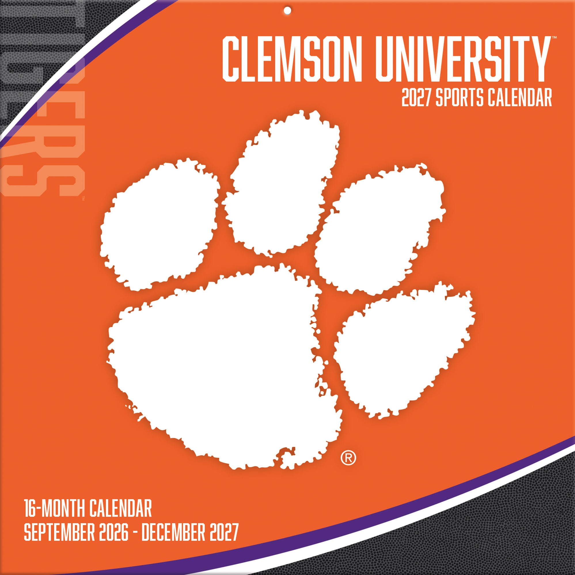 Clemson Tigers 2027 12” x 12” Team Wall Calendar