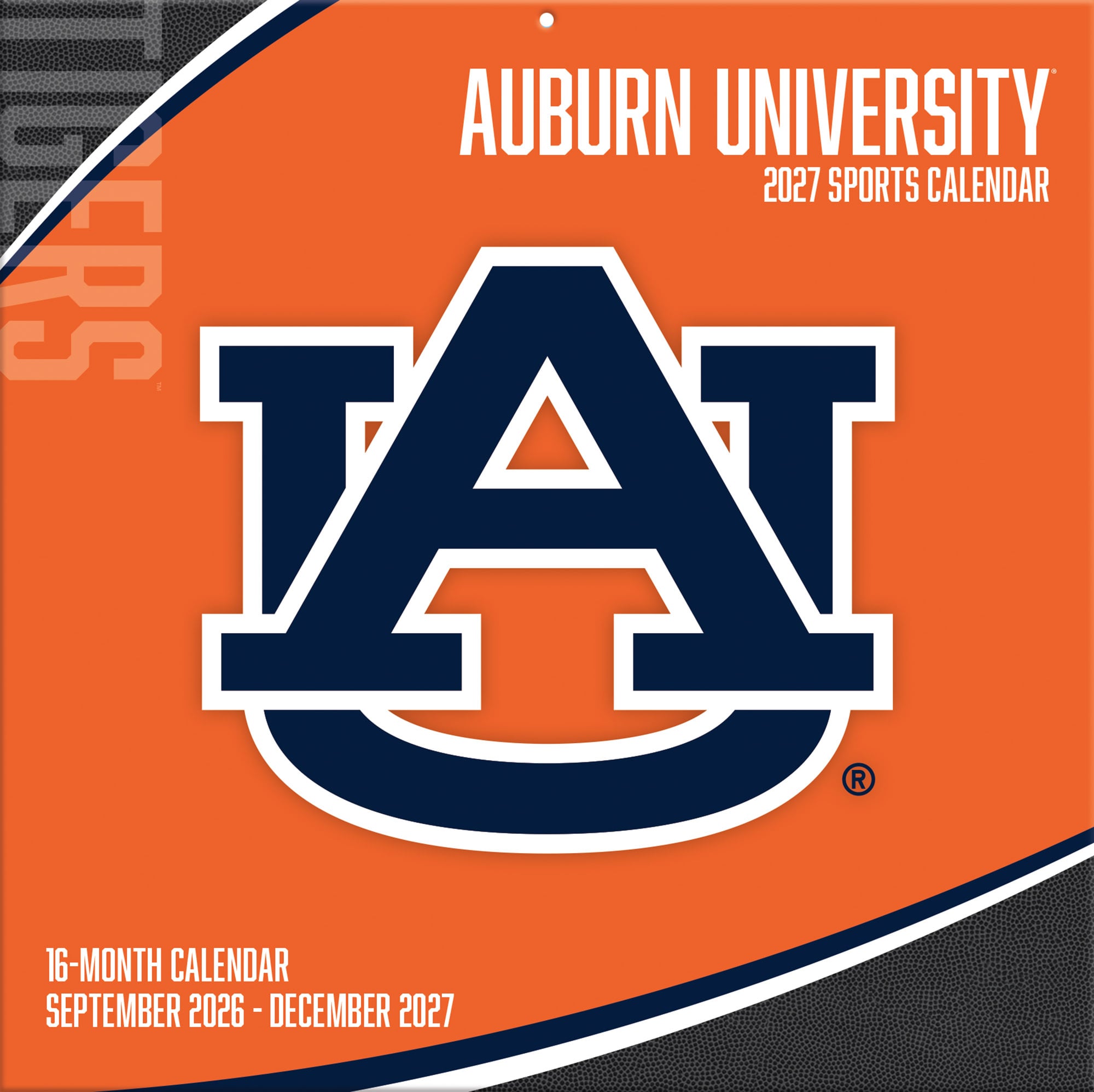 Auburn Tigers 2027 12” x 12” Team Wall Calendar
