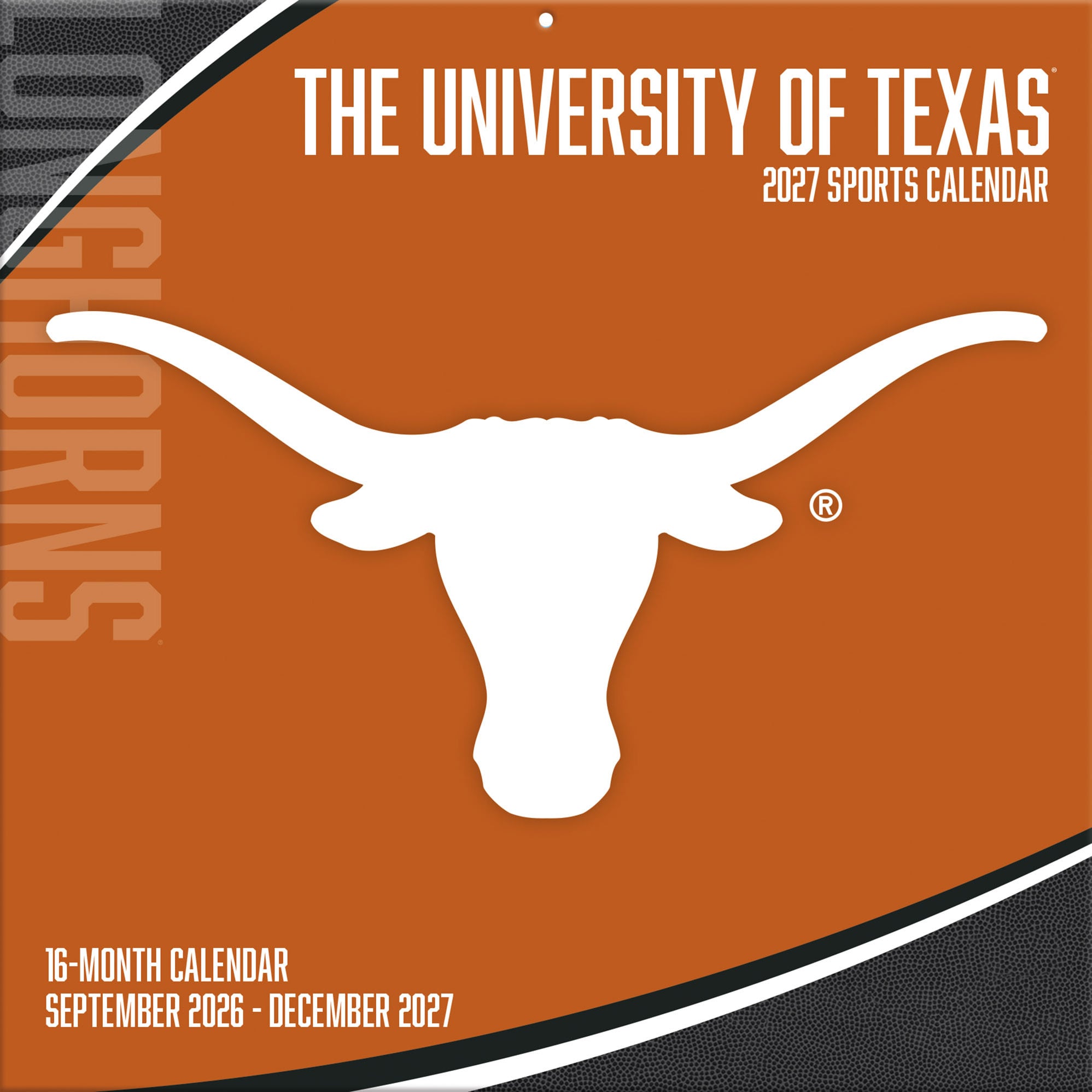 Texas Longhorns 2027 12” x 12” Team Wall Calendar