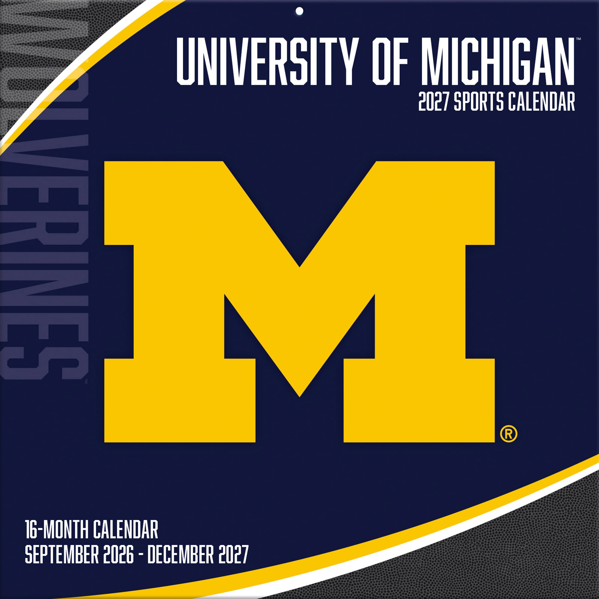 Michigan Wolverines 2027 12” x 12” Team Wall Calendar