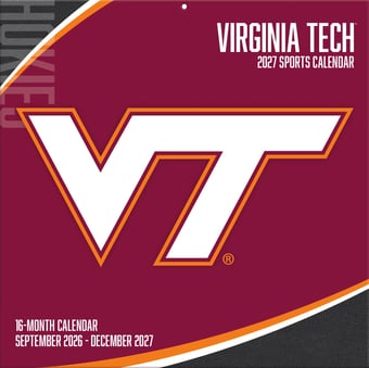 Virginia Tech Hokies 2027 12” x 12” Team Wall Calendar