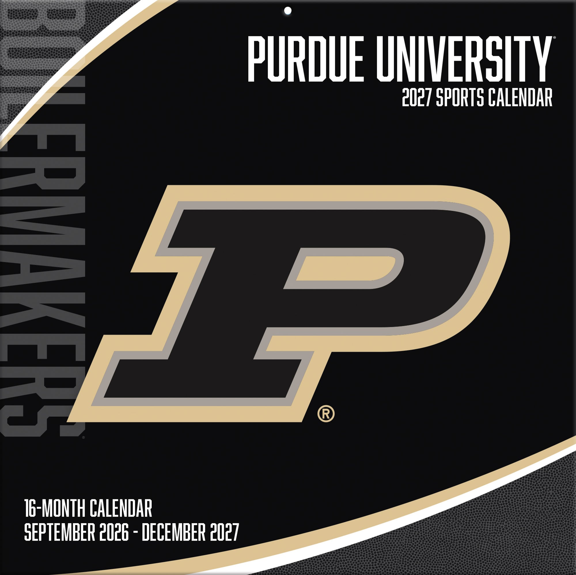 Purdue Boilermakers 2027 Team Wall Calendar (12” x 12”)