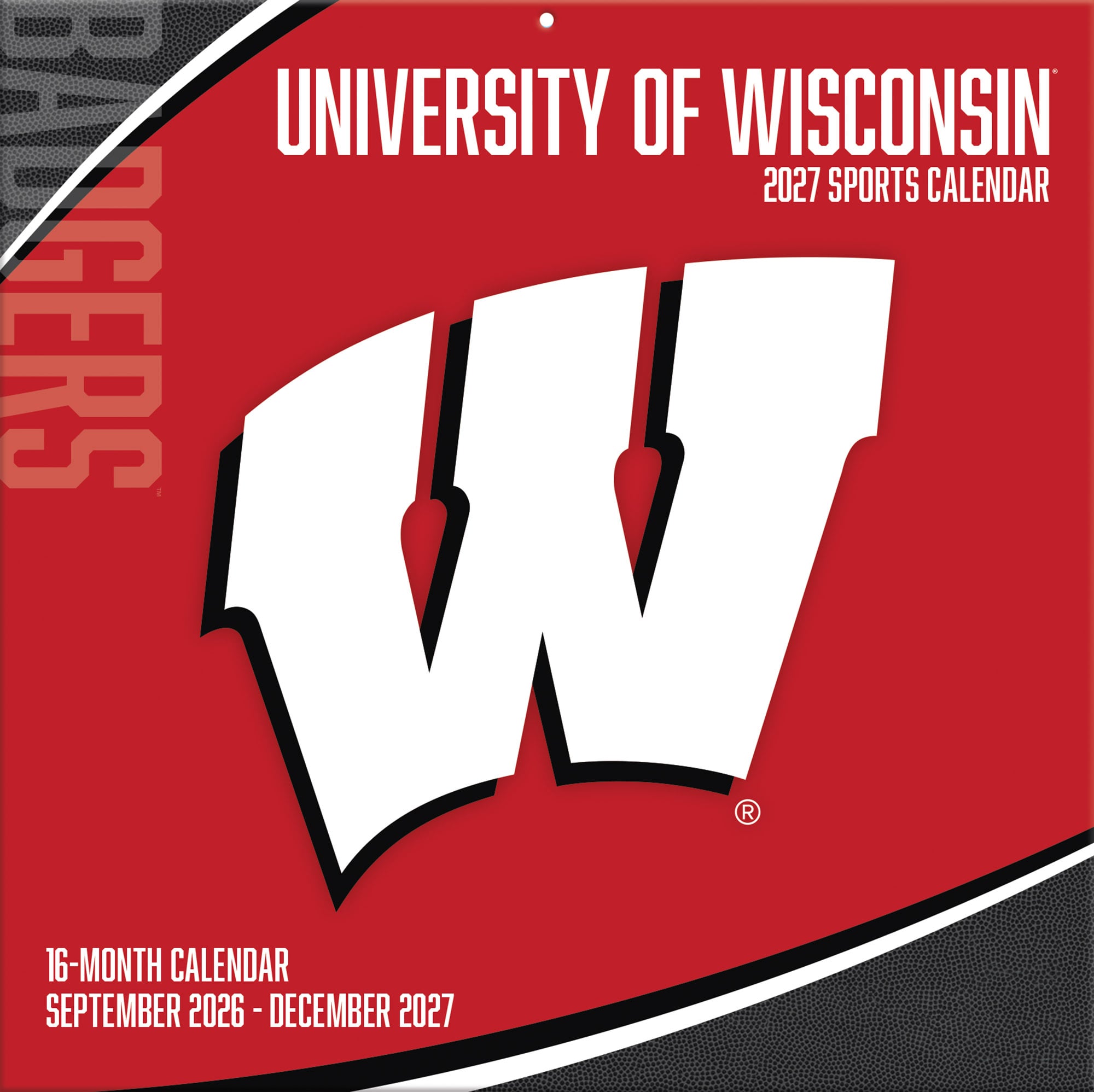 Wisconsin Badgers 2027 12” x 12” Team Wall Calendar
