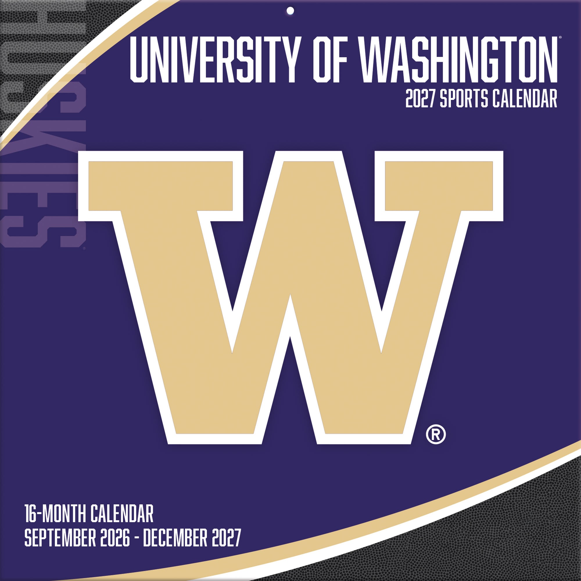 Washington Huskies 2027 12” x 12” Team Wall Calendar