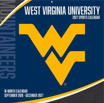 West Virginia Mountaineers 2027 12” x 12” Team Wall Calendar
