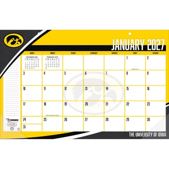 Iowa Hawkeyes 17" x 11" Desk Pad Calendar