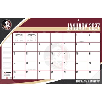 Florida State Seminoles 17" x 11" Desk Pad Calendar