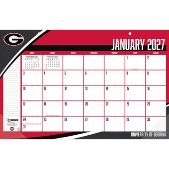 Georgia Bulldogs 17" x 11" Desk Pad Calendar