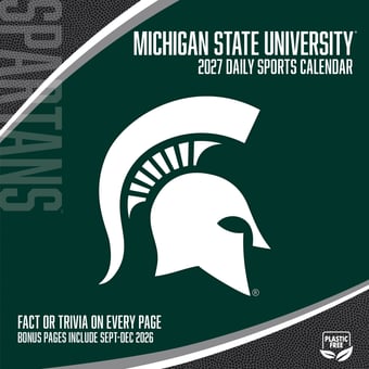 Michigan State Spartans 2027 Box Calendar