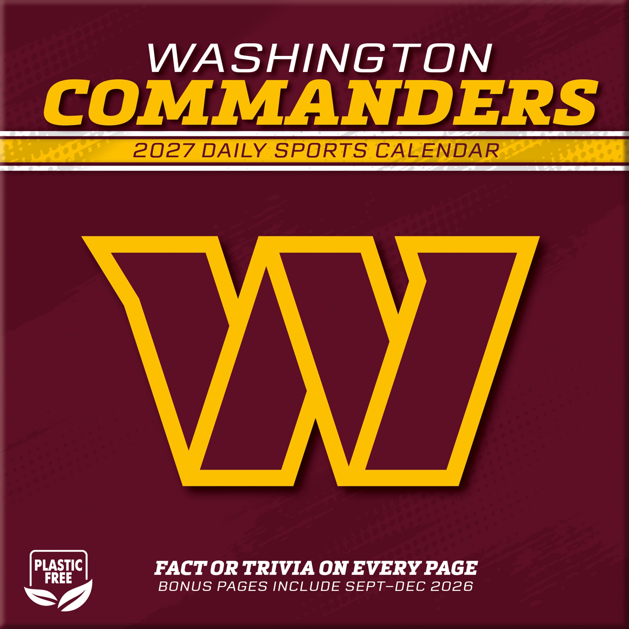 Washington Commanders 2027 Box Calendar