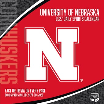 Nebraska Huskers 2027 Box Calendar