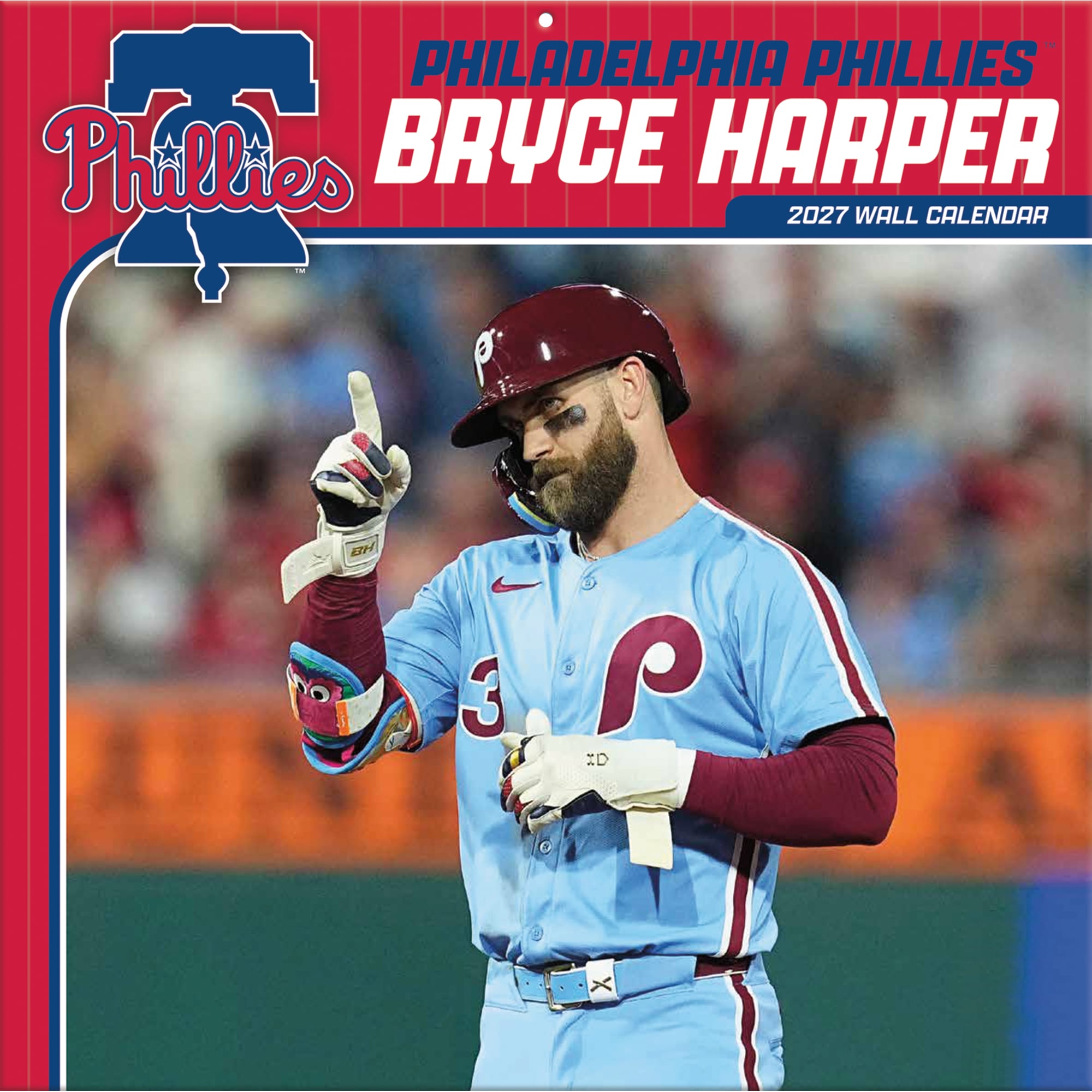 Bryce Harper Philadelphia Phillies 12" x 12" 2027 Player Wall Calendar