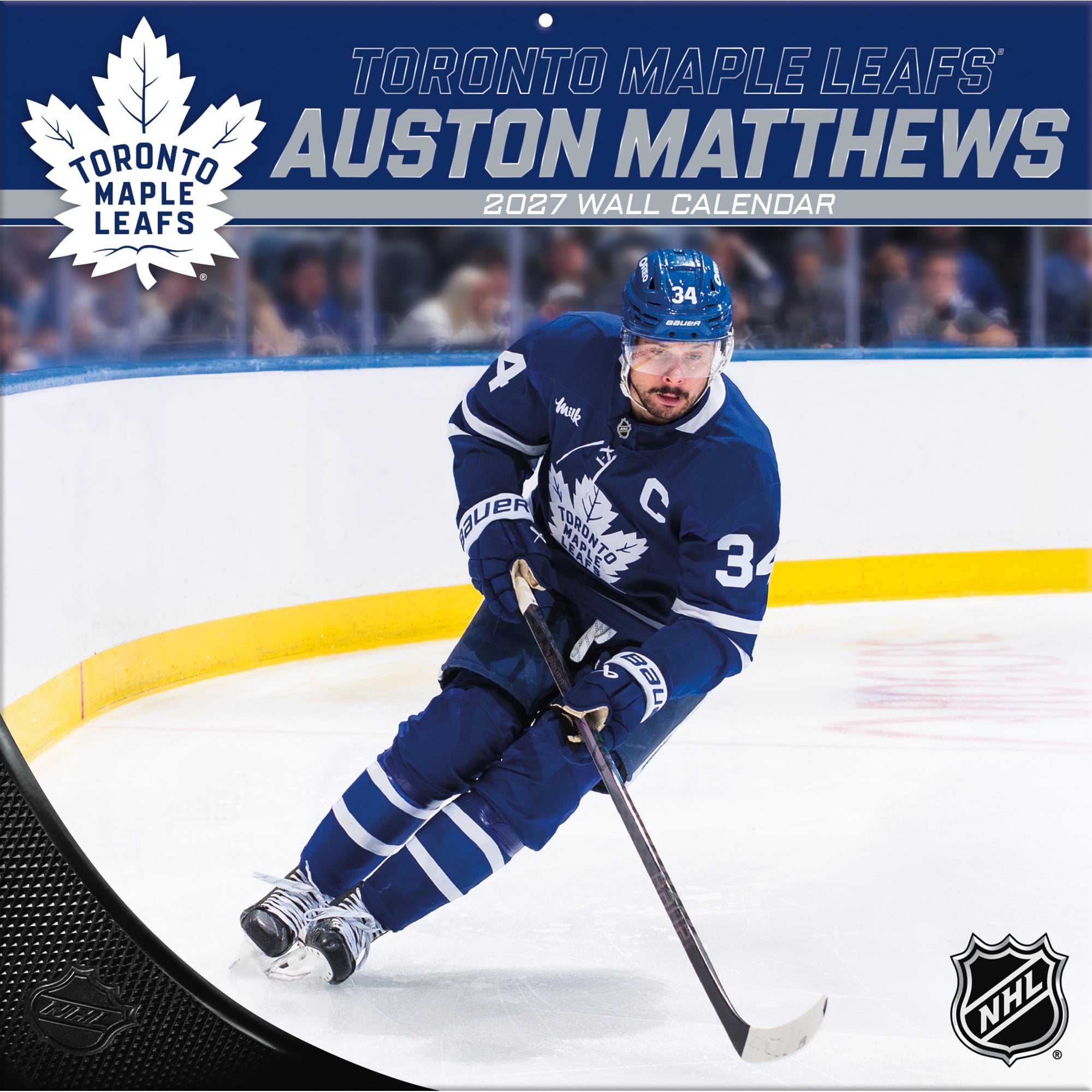 Auston Matthews Toronto Maple Leafs 12" x 12" 2027 Player Wall Calendar