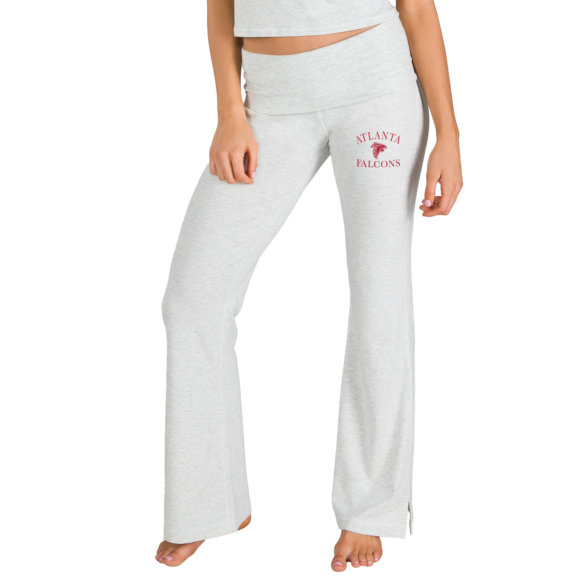 Women's Concepts Sport  Gray Atlanta Falcons Fray Flared Split Hem Pants