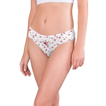 Women's Concepts Sport  White Kansas City Chiefs Cora Allover Print Knit Panty