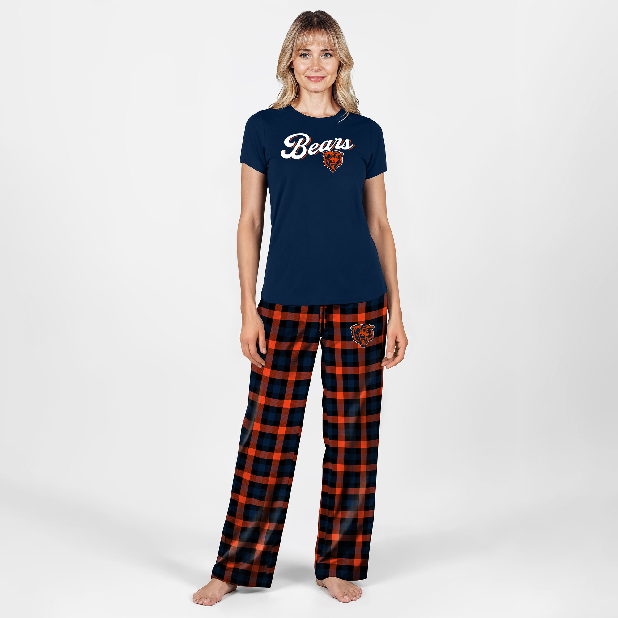 Women's Concepts Sport  Navy Chicago Bears Highland Sleep Set