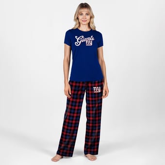 Women's Concepts Sport  Royal New York Giants Highland Sleep Set