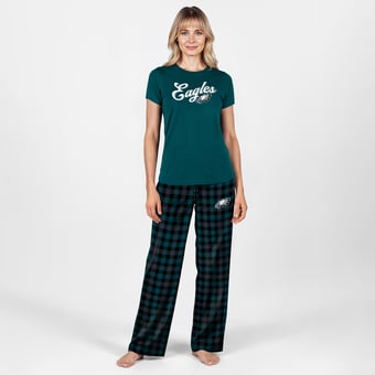 Women's Concepts Sport  Midnight Green Philadelphia Eagles Highland Sleep Set