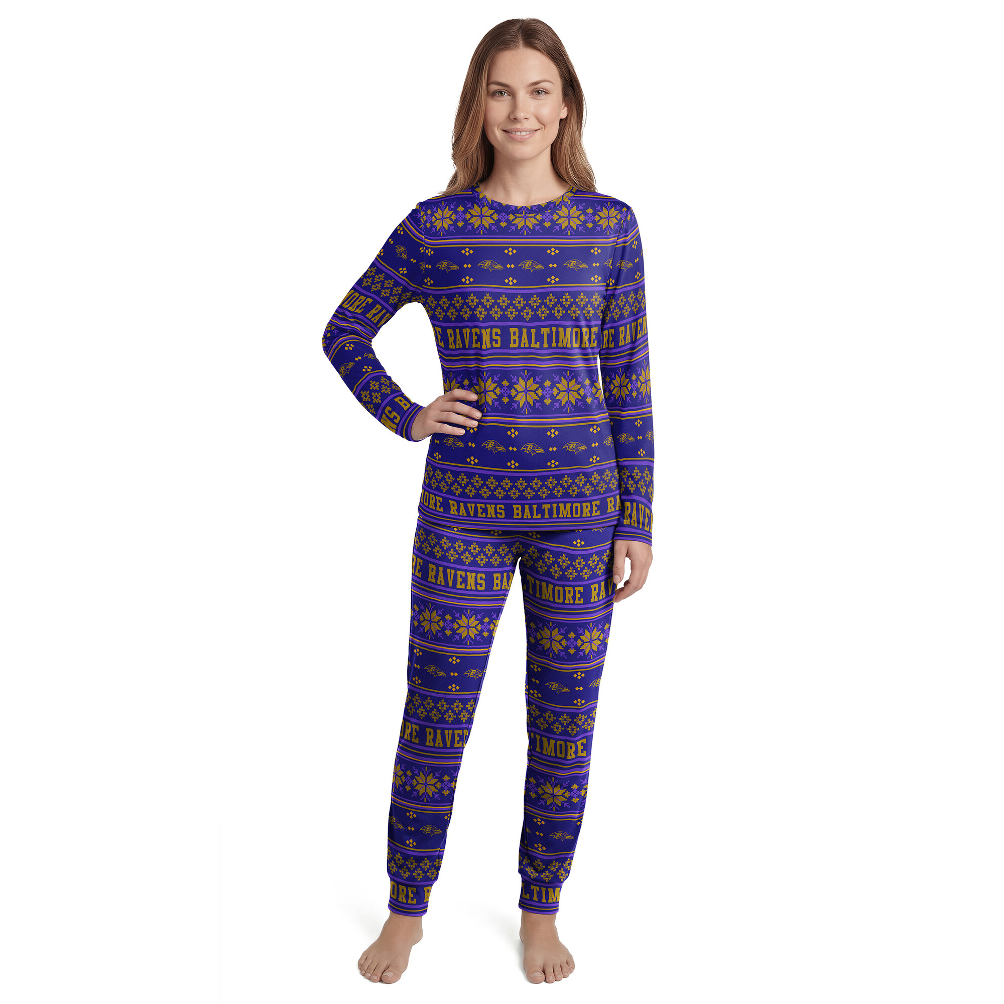 Women's Concepts Sport Purple Baltimore Ravens Jubilee Sleep Set
