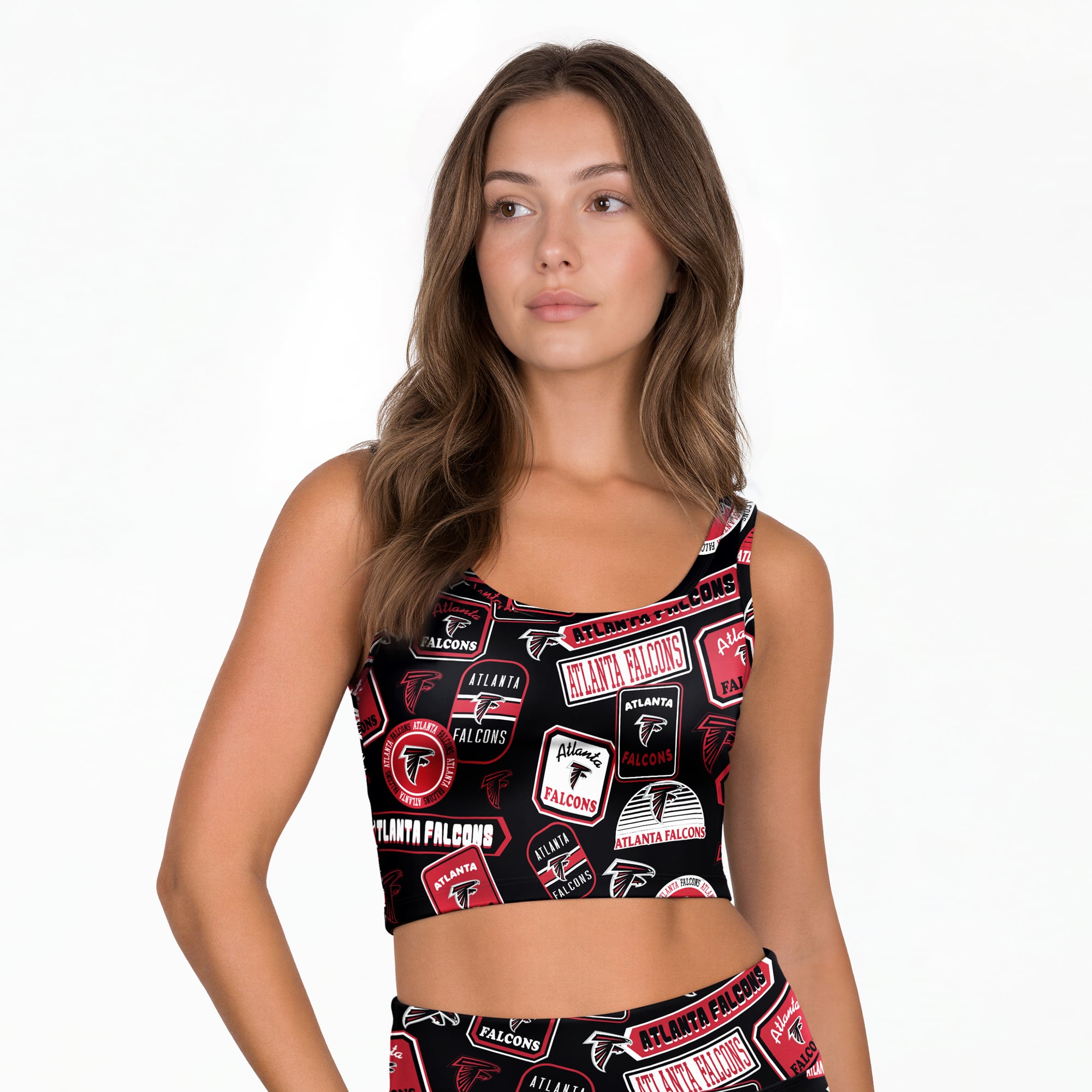 Women’s Concepts Sport Black Atlanta Falcons Grady Allover Print Bralette