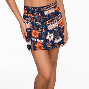 Women's Concepts Sport Navy Chicago Bears Grady Sleep Skort