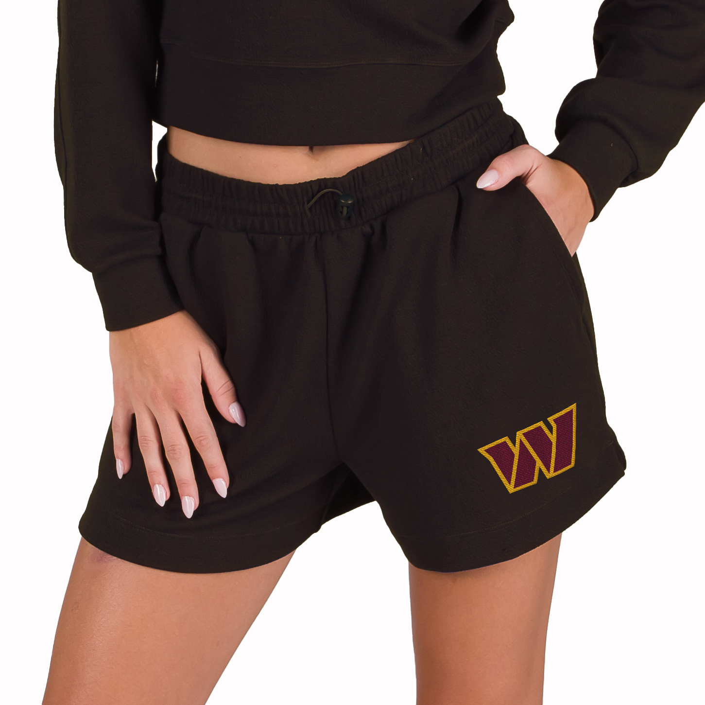 Women's Concepts Sport  Black Washington Commanders Kingston Knit Lounge Short
