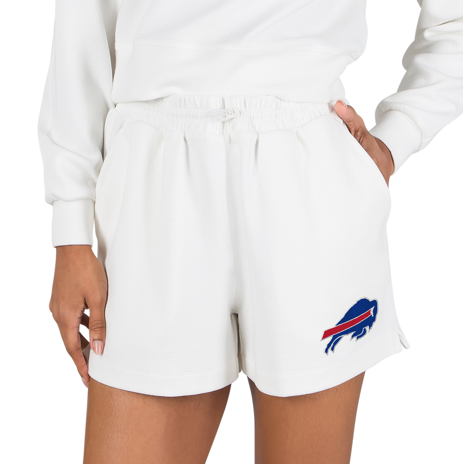 Women's Concepts Sport  White Buffalo Bills Kingston Knit Lounge Short