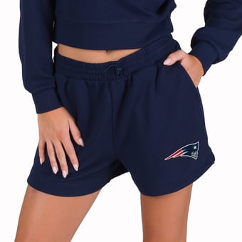Women's Concepts Sport  Navy New England Patriots Kingston Knit Lounge Short