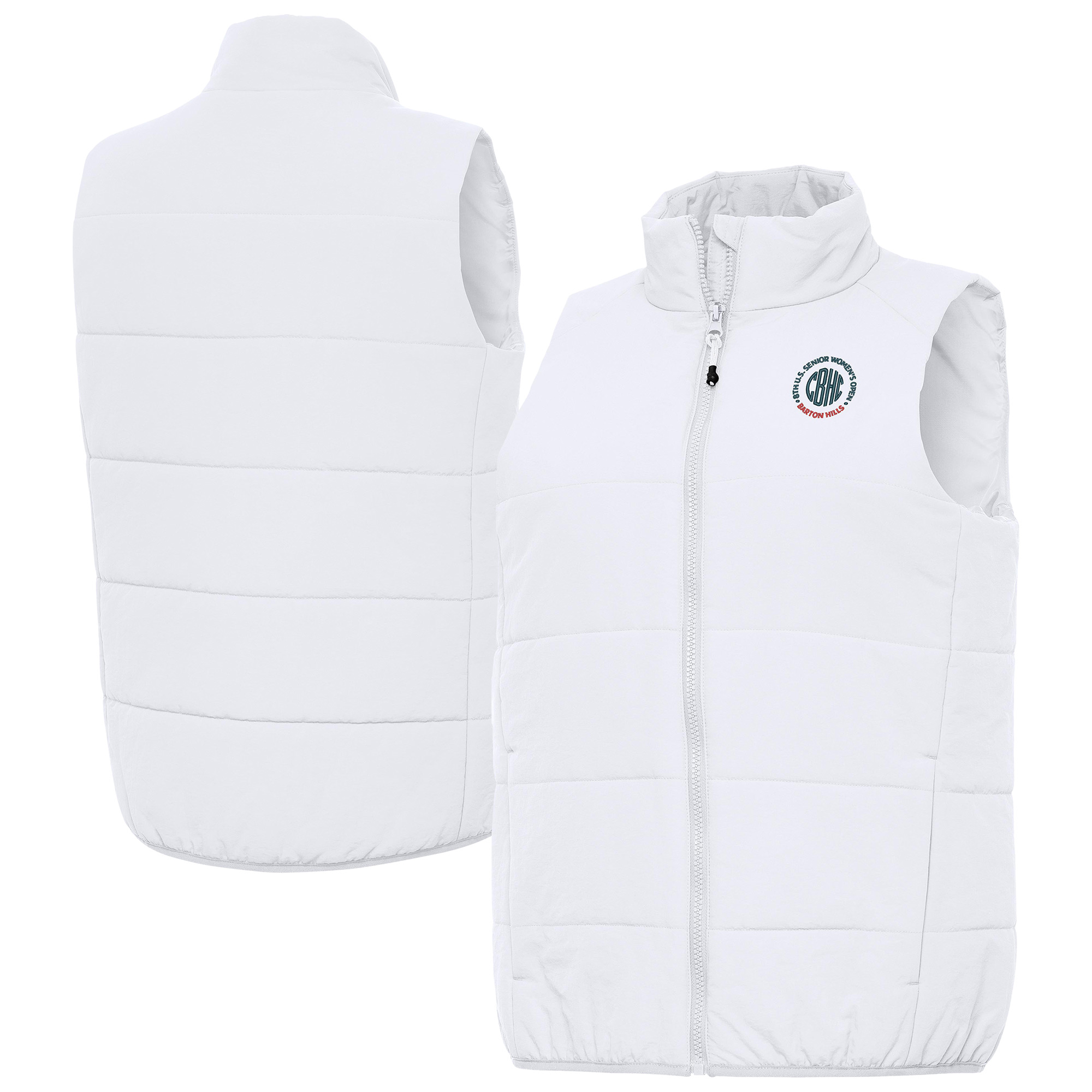 Women’s 2026 U.S. Senior Women’s Open Antigua White Experience Full-Zip Vest Women’s 2026 U.S. Senior Women’s Open Antigua White Experience Full-Zip Vest