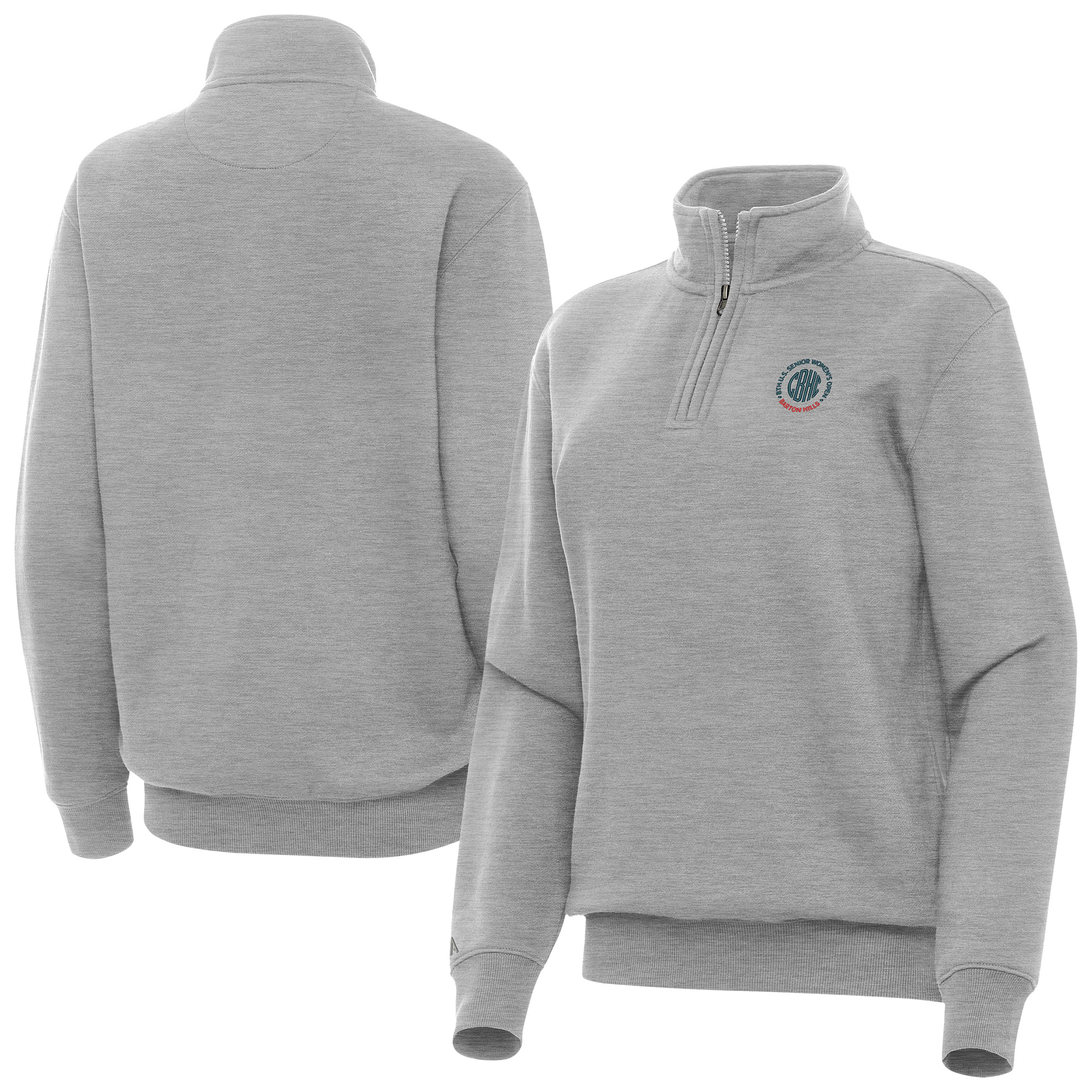 Women’s 2026 U.S. Senior Women’s Open Antigua Gray Victory Quarter-Zip Pullover Women’s 2026 U.S. Senior Women’s Open Antigua Gray Victory Quarter-Zip Pullover