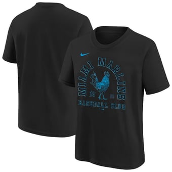 Youth Nike  Black Miami Marlins Hometown Collection T-Shirt