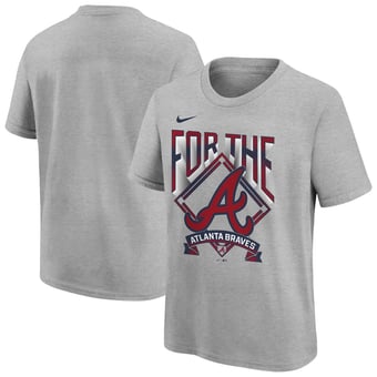 Youth Nike  Gray Atlanta Braves Hometown Collection T-Shirt