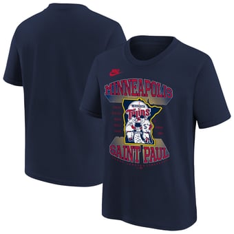 Youth Nike  Navy Minnesota Twins Hometown Collection T-Shirt