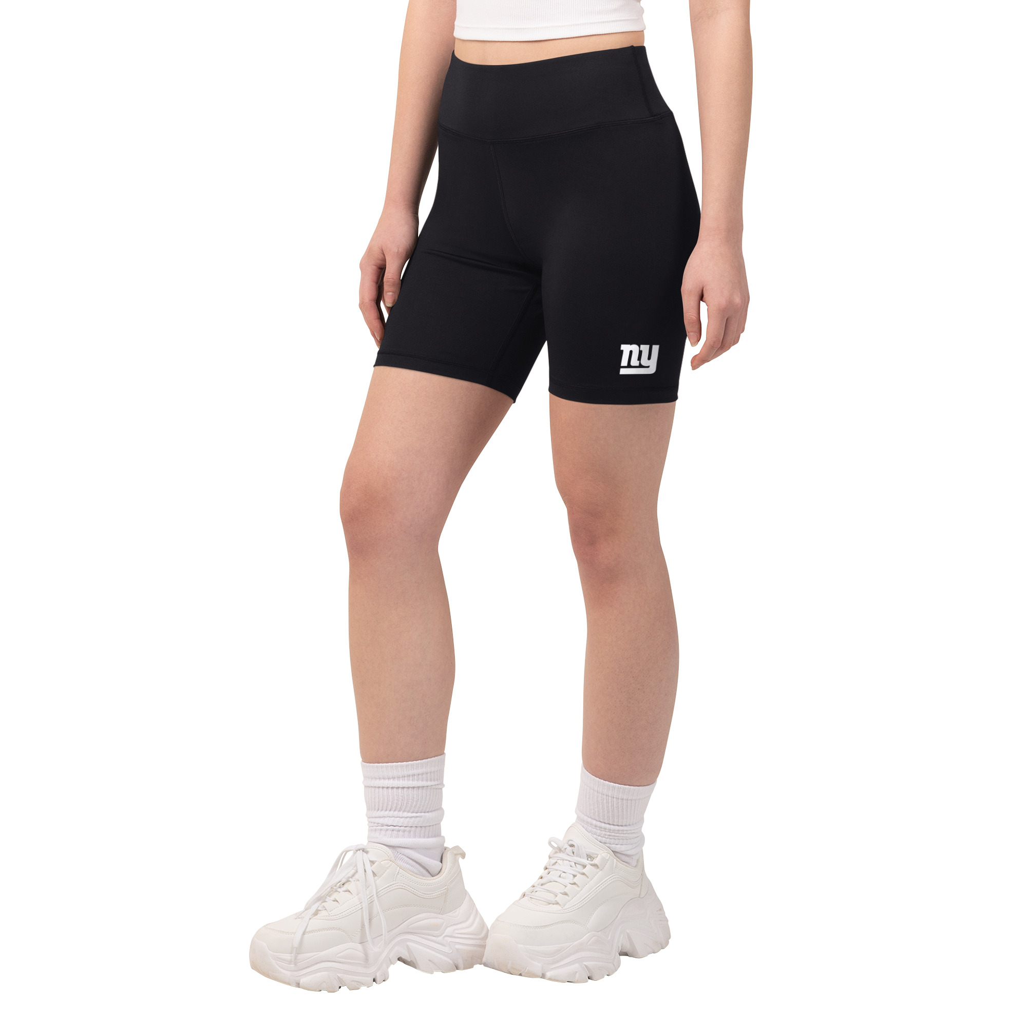 Starter Women's Black New York Giants Biker Shorts - Black